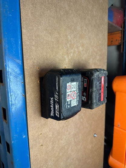 Makita Battery Holder-Wall Mounted-Black